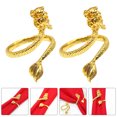 thumbnail image 5 of WEUVEB New Year Rings Golden Metal 6Pcs For Festive Occasions Table Decor, 5 of 8