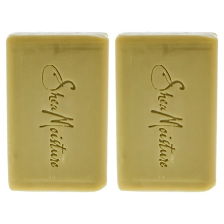 SheaMoisture Organic Raw Shea Butter Soap Anti-Aging Face & Body for Unisex Bar Soap, Pack of 2, 3.5 oz