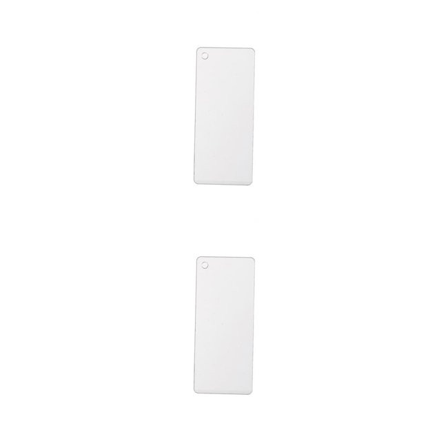 Moyic LLavero de acrílico portátil DIY preperforado reutilizable transparente manualidades hacer dibujo adultos niños compras Type2 NO2