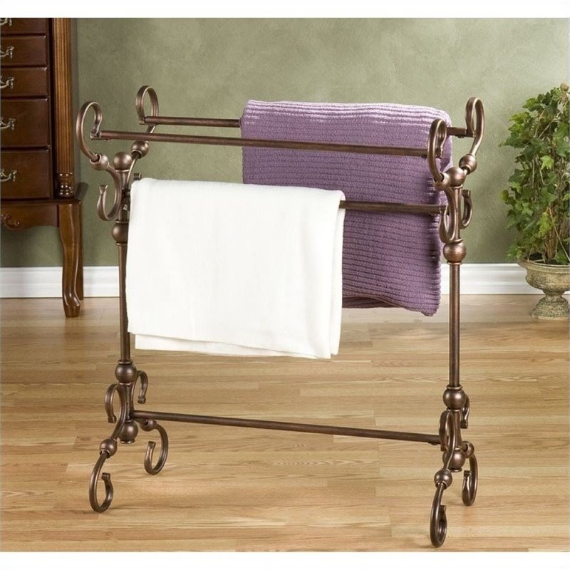 Pemberly Row Blanket Rack in Antique Bronze Walmart Canada