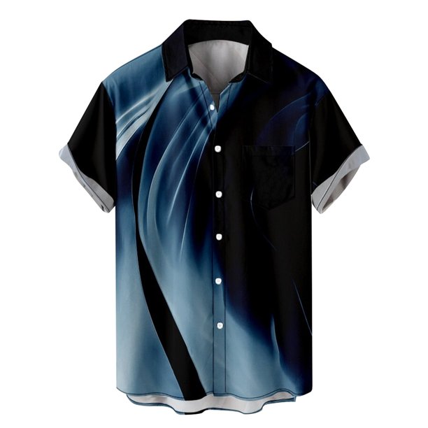 NECHOLOGY Men's Casual Button-Down Shirts Mens Button Down Short Sleeve ...