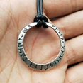 thumbnail image 1 of Collar con colgante de amuleto pagano Valknut eslavo noruego con runas Futhark antiguas para hombre, joyería vikinga escandinava., 1 of 4