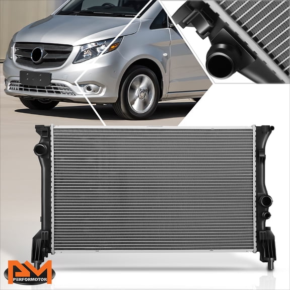 PM PERFORMOTOR for 16-23 Mercedes-Benz Metris Factory Style Aluminum Core Radiator DPI-13610