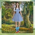 thumbnail image 4 of MARTINE MALL Halloween Costumes for Women Dorothy Adults Dress Socks Hair Bows Costumes Outfits, 4 of 7