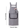 thumbnail image 3 of Waterproof Kitchen Apron with Pocket, Polyester Unisex Bib Apron, Stain Resistant Oil Proof Cooking Apron, Adjustable Straps, 4 Colors, 3 of 6