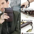 thumbnail image 4 of Contact's Genuine Leather Travel Passport Holder For Family RFID Blocking Fit up 4 Passports (Coffee), 4 of 7