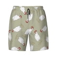 thumbnail image 4 of Lsque Mens Swim Trunks Funny Chicken Pattern - Bathing Suit Compression Liner - Beach Swim Shorts Swimwear - (S-3XL) - Stretch Quick Dry -X-Large, 4 of 9