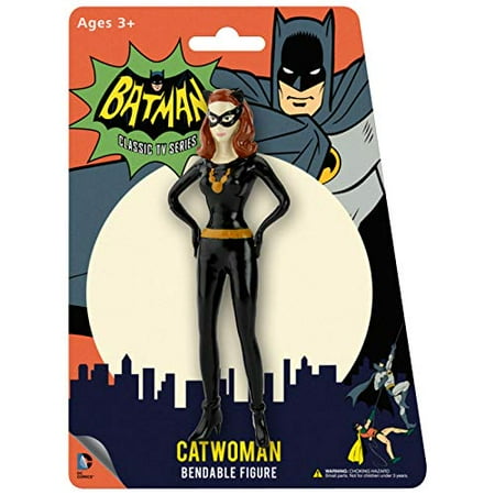 NJ Croce Batman Classic TV Series Catwoman Bendable Figure