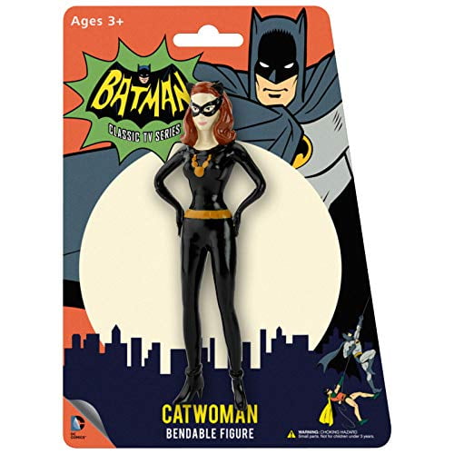 NJ Croce Batman Classic TV Series Catwoman Bendable Figure