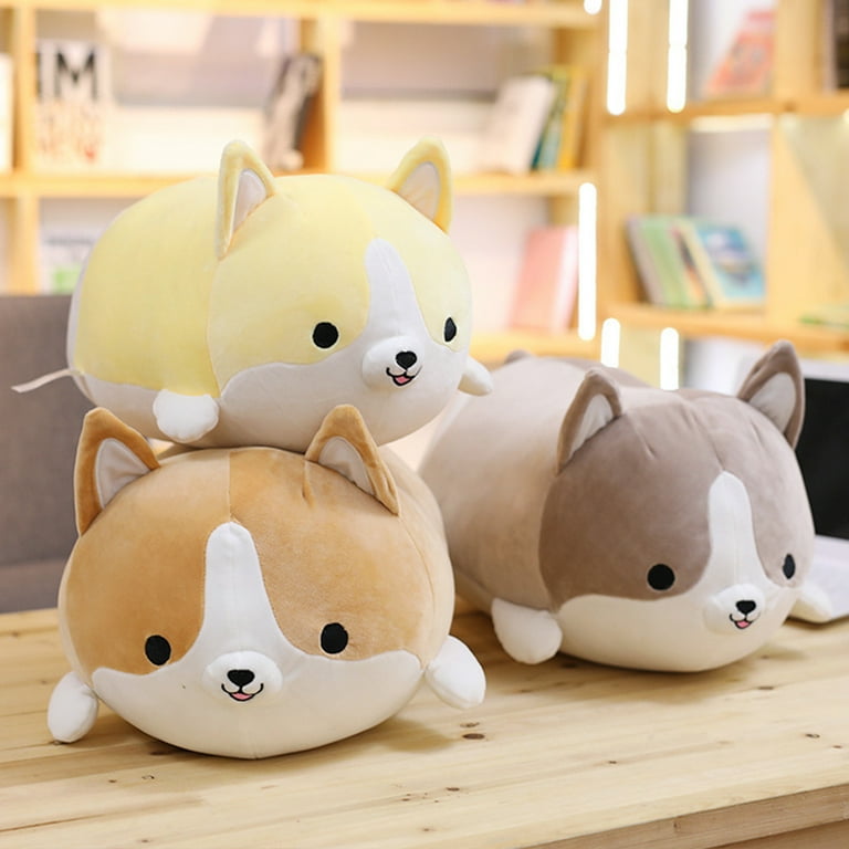 Xyer Cute Corgi Dog Plush Toy Stuffed Doll Soft Cartoon Animal