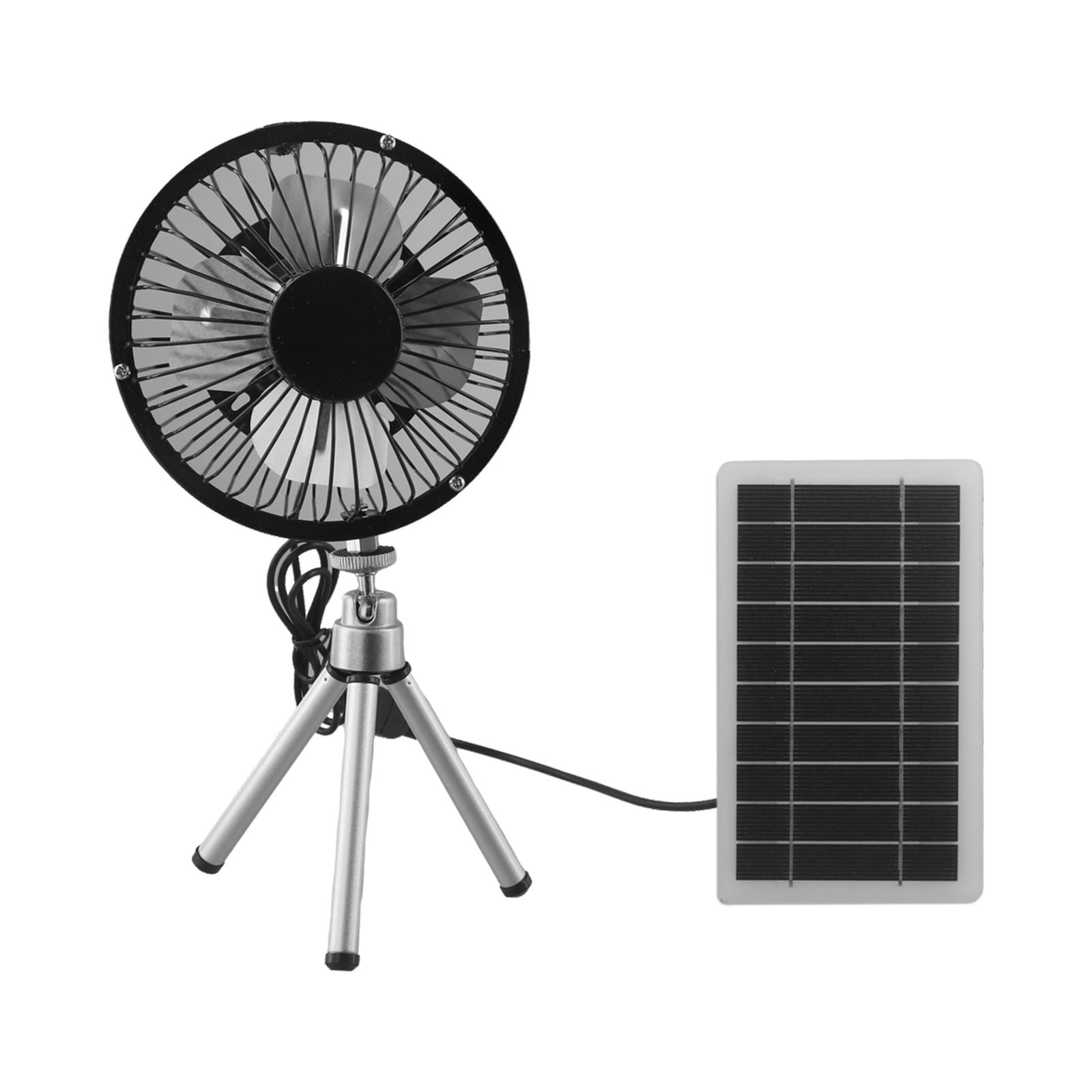 10W Solar Panel Powered Fan 4 Inch Solar USB Dual Powered Fan Portable ...