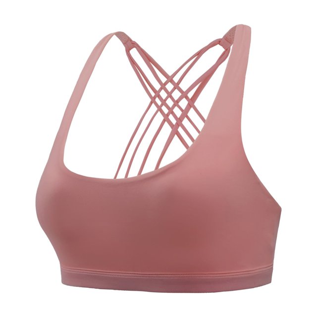 Sujetador deportivo clásico con espalda cruzada y sin aro de acero para mujer, ropa interior deportiva a prueba de golpes para yoga, correr, talla grande europea y americana