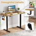 thumbnail image 3 of Spaco Black Electric Standing Desk Frame with LED Display, Heavy-Duty Adjustable Base for Home Office, Stable Structure & Simple Installation, 3 of 6