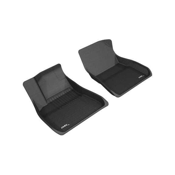 3D MAXpider All-Weather Custom Fit Floor Liners for Tesla Model 3 2018-2019, KAGU Series (1st Row, Black)