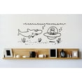 thumbnail image 1 of Custom Wall Decal Vinyl Sticker : Underwater Alien Cartoon Image Bedroom Bathroom Living Room Mural : 20 X30" -, 1 of 1