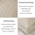 thumbnail image 3 of URBONUR Taupe 100% Cotton Pillow Shams Standard Size Set of 2 Decorative, Farmhouse Quilted Bed Pillow Pillow Shams, Soft Breathable Pillow Covers 20''× 26'', 3 of 8