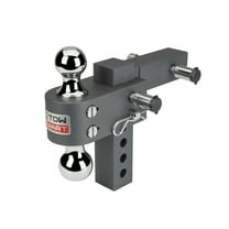TowSmart Adjustable Tri-Ball Mount with Interchangeable Hitchballs, 5 5/8" Drop, 12,000-lb.