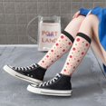 thumbnail image 5 of Goofa Strawberry Pattern Adult Stockings, Color-Block Knee High Socks, Comfortable and Breathable, Soft and Stretchable, Sports, and Decoration, 5 of 6