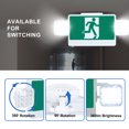 thumbnail image 4 of Qllite Running Man Exit Sign LED Emergency Light with Battery Backup, ULC Certified, Adjustable Dual-Head Emergency Lighting Fixtures Commercial Use, 120V-347V AC Running Man only, Double Side, 4 of 6