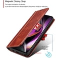 thumbnail image 3 of Flip Case for Moto G 5G 2022,Flip Fold Leather Wallet Case with RFID Blocking Credit Card Slot and Kickstand Magnetic Closure Protective Cover for Motorola Moto G 5G 2022 (Brown), 3 of 9