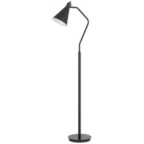 Cal Lighting Type A led bulb 15W max Capstone task metal floor lamp with swivel shade
