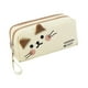 thumbnail image 3 of Bolso a lápiz de gato bolso de papelería fácil de transportar y almacenar una gran capacidad linda soporte de lápiz de maquillaje para estudiantes de, 3 of 8