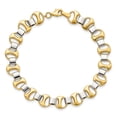 thumbnail image 4 of 14k Two Tone Gold Polished Fancy Link Bracelet, 4 of 4