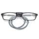 thumbnail image 4 of Gafas de lectura de alta calidad con absorción magnética TR para colgar en el cuello, 4 of 4