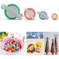thumbnail image 2 of Juego de 4 piezas de herramientas para tejer bolas de lana, fabricante de pompones, herramientas para tejer, 2 of 3