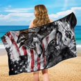 thumbnail image 5 of Bulopur American Flag Car Seat Towels Wolf Car Seat Towel Covers with Storage Bag Waterproof Sweat Towel Bucket Seat Covers for Gym Running Swimming Gift for Friends, 5 of 7