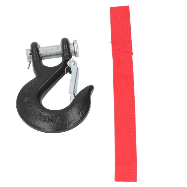 Towing Clevis Hook, Steel 3/8in Clevis Hook For Lifting For Off Road For Port Black