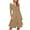 Khaki, variant on Long Sleeve Fall Winter Dresses for Women V Neck Button Down A Line Swing Casual Knit Sweater Dress Purple S