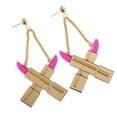 thumbnail image 2 of Del Lápiz Labial Cuelga Los Pendientes Adornos de La Joyería de La Manera Señora de La, 2 of 8