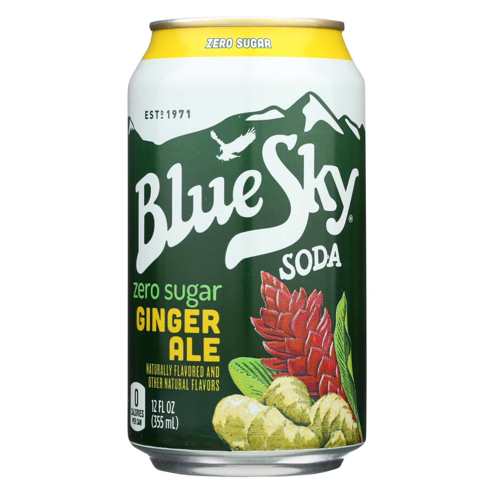Zero Sugar Ginger Ale Healthy (Case of 4 )Blue Sky - Soda - Zero Sugar Ginger Ale - 6/12 fl oz