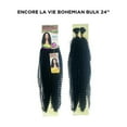 thumbnail image 2 of Ebo Human Hair Blend Braids Encore La Vie Bohemian Bulk 24" Inch ( 1 Jet Black ), 2 of 5