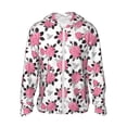 thumbnail image 1 of Fotbe Rose Flowers Chaqueta con Protección Solar UPF 50+ para Hombre y Mujer, Camisa con Capucha y Bolsillos-3X-Large, 1 of 7
