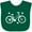Green, variant on Inktastic Bicycle Cycling Bike Lover Girls Baby Bib