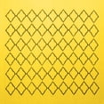 thumbnail image 1 of Ahgly Company Machine Washable Indoor Square Trellis Yellow Contemporary Area Rugs, 6' Square, 1 of 4