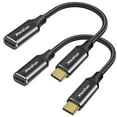 thumbnail image 1 of Cable de extensión USB C CLEEFUN de 0,3 m, paquete de 2 unidades, 10 Gbps, 100 W, vídeo 4K, 1 of 7