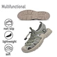 thumbnail image 4 of Mens Sports Sandals Summer Breathable Beach Shoes Outdoor Waterproof Hiking Shoes Closed Toe Lightweight Casual Shoes Green 8.5 US, 4 of 6