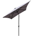 thumbnail image 5 of 10 x 6.5t Rectangular Patio Solar LED Lighted Outdoor Umbrellas with Crank and Push Button Tilt for Garden Backyard Pool Swimming Pool, 5 of 5