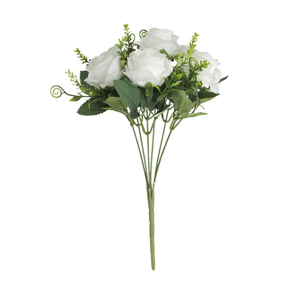 Hermoso ramo de flores artificiales de seda falsa para boda, San Valentín, decoración nupcial