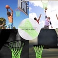 thumbnail image 2 of Red de baloncesto para exteriores que brilla en la oscuridad, repuesto de red de baloncesto resistente, antilatigazo en todo tipo de clima. Regalo deportivo de baloncesto nocturno de tamaño estándar TUNC Sencillez, 2 of 5