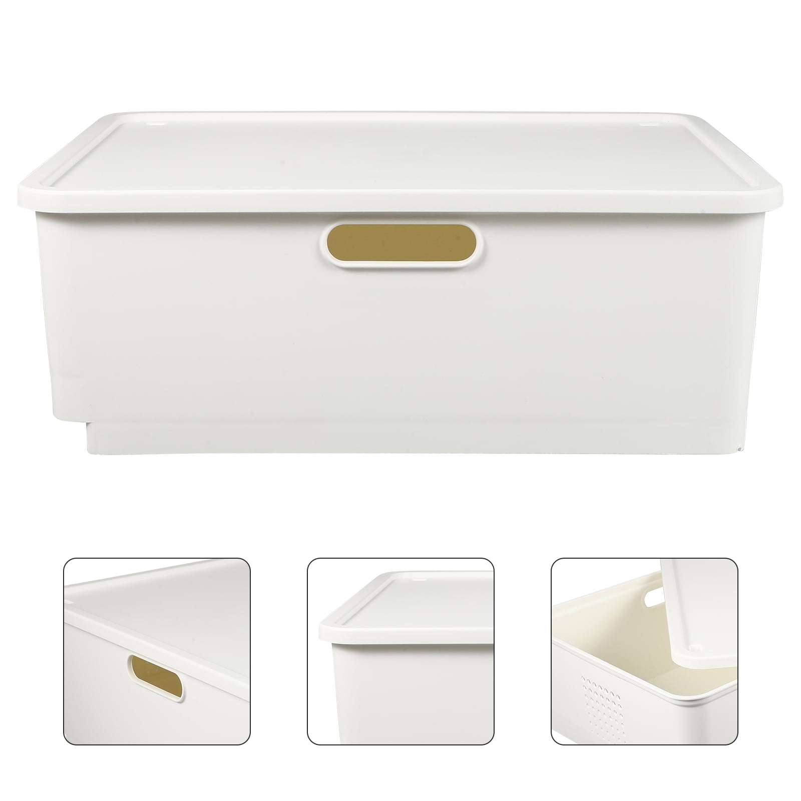 1pc Plastic Transparent Storage Box, Fire Paint Wax Mark Storage Box, Flat  Rectangular Flip Organizer With Hinged Lid, Multipurpose Storage Case Conta