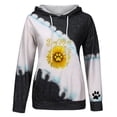 thumbnail image 3 of HAPIMO Sales Sweatshirt for Women Pocket Drawstring Pullover Tops Graphic Print Long Sleeve Relaxed Fit Womens Hoodie Sweatshirt Teen Girls Clothes Black XXXL, 3 of 4