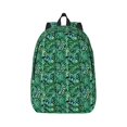 thumbnail image 2 of Rocae Monstera Leaves for Durable Canvas Backpack Leisure Large Bag Travel Rucksack Multi-function Backpack Small, 2 of 8