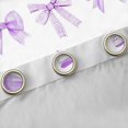 thumbnail image 4 of Feelyou Purple Bow-tie Blackout Curtains Set of 2 (52x84 Each), Girl Window Curtains, 4 of 6