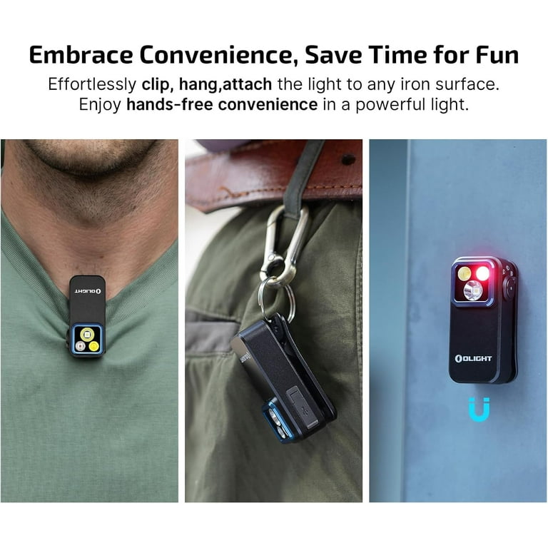 OLIGHT Oclip Pro EDC Flashlight, 500 Lumens, Type-C Charging