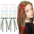 thumbnail image 4 of Ankoty Black Barrettes Hot Sale! Hair Bows for Women Girls Red Tassel Ribbon Bowknot Hair Clips Barrettes for Girl with Long Tail Solid Satin Hair Accessories, 4 of 7