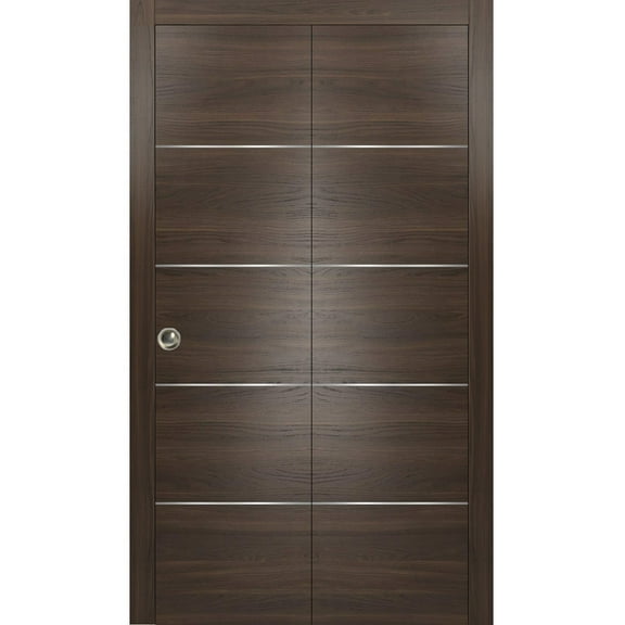 Sliding Closet Bi-fold Doors | Planum 0020 Chocolate Ash